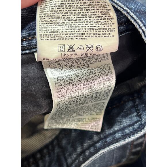 Diesel Viker Regular Straight Jeans Men's Size W32 L32 Button Fly 0088Z - Picture 12 of 16